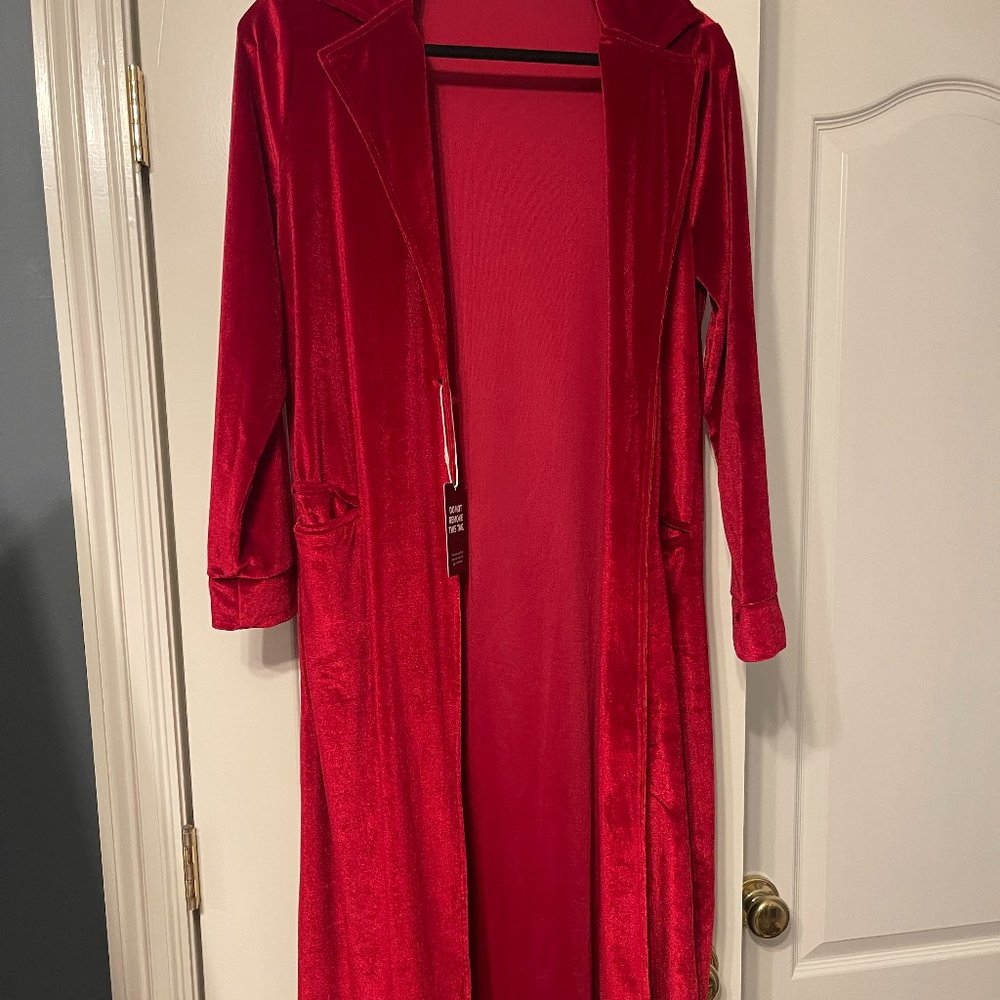 Red Velvet Look Jacket